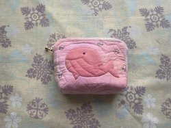 画像1: クジラのポーチキット(ピンク)