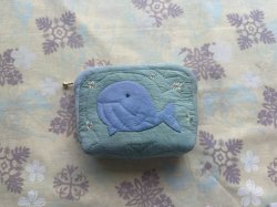 画像1: クジラのポーチキット(ブルー)