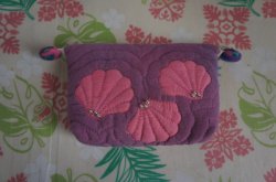 画像1: リバースシェルのポーチ(パープル)